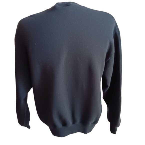 Vintage Large Black Crewneck Sweatshirt Cardinal & Snow 1990's Gopher Sport - Picture 4 of 6